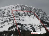 Alex Hassman at the Bridger Gully Freeride Comp 