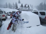 Brighton got over 30in over the weekend, rode some good snow and got a park lap in as well at the end of the day! 