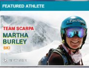 Martha Burley featured Skier for Scarpa 