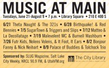 Music at Main: A free concert every Tuesday at Library Sqaure 