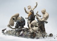 Epic Action Photos of Porcelain Figurines Shattering Against the Ground 