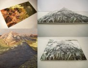 Topographic Photo Sculptures Created by Stacking Prints 