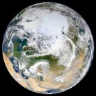 First Full Photo of Earth As Seen From Above the North Pole 