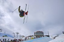 Candide lights it up in the Laax Pipe