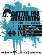 Battle For Burlington 2011 Event Calendar