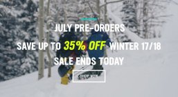 35% Off 17/18 Outerwear and Apparel