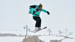 Deliveroo trials ski deliveries for their UK market