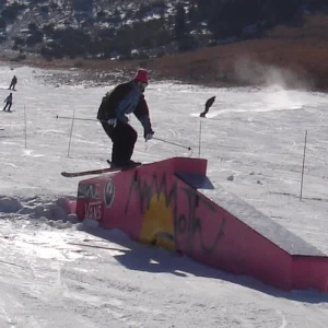 I went skiing today.