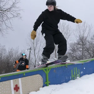 Easy rail slide from Katie