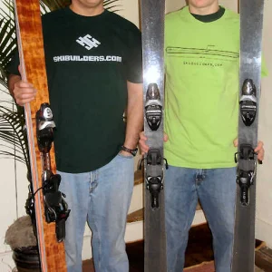 Tom and Cal's New Homemade Skis