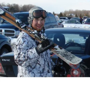 Me after a long day of skiing at Boyne Mountain in northern Michigan