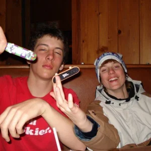 Me and Cal owning with the killer tech decks