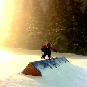 Giant snow skatepark