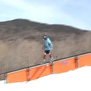 Skiing in shorts?