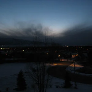 The view from my balcony on my house