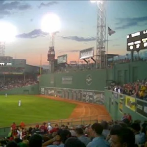Fenway park sunset