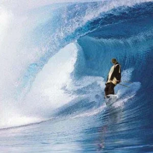 Travis Heed catchin' a tasty wave.