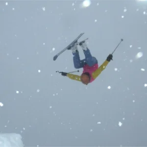 80's style front flip