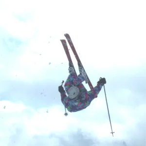 Front flip in nice outfit