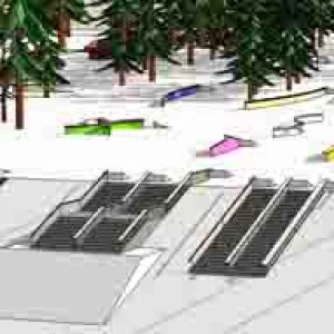 Rails I designed in sketch up