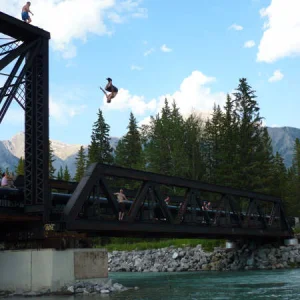 Flip off top of engine bridge