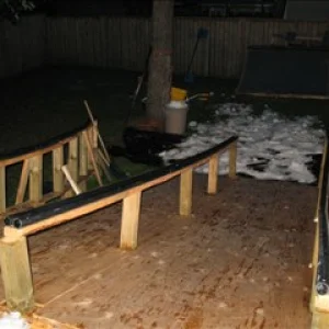 Backyard session with snow