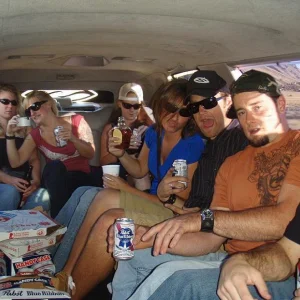 On our way to the show