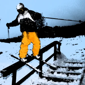 Railslide in Ã…re downtown