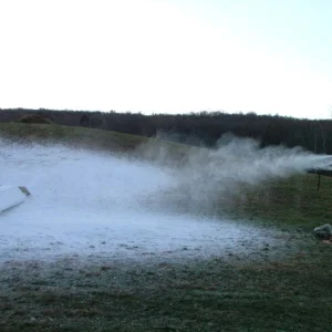 Pumping out some white stuff