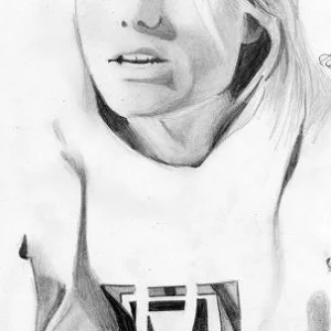 Drawing of Jon Olsson.