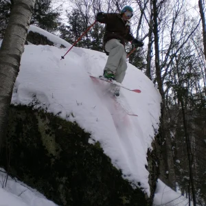 Ski bouldering