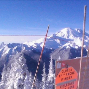 Mt. rainier from crystal mtn southback gate