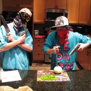 Being sick (I'm left)