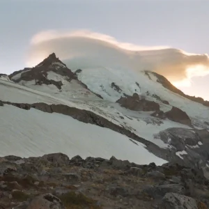 Rainier from our 1st camp