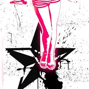 My ski poles graphic