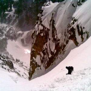 Entrance into Dragon's Tail Couloir
