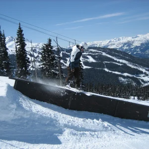 Down rail on Blackcomb