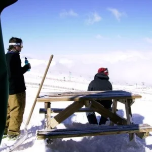 Break from shuvelling the snow