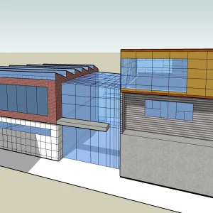 Architecture design in sketch up