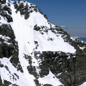 STEEP skiing off Super Star Couloir