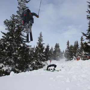 Jumping over some friends