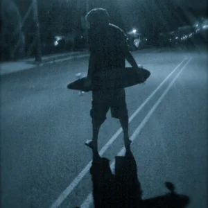 Longboard at night