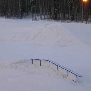 One of birch's jumps and a rail