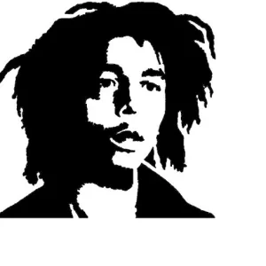 Bob marley sticker design- $5 dollars a piece