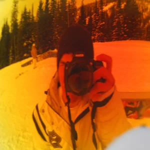 Though the mirrored gogs