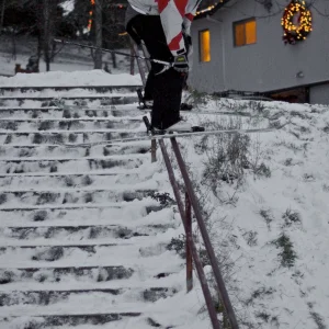 Rail next to a middle school
