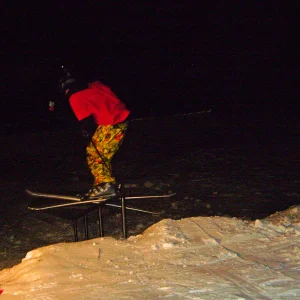 Hand rail in the yard