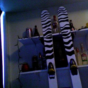 Zebra skis, top