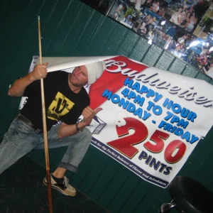 Tim Russell showing his impeccable fashion sense