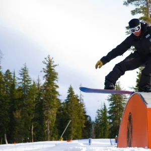 Dave atop the Sugar Bowl Railbow Box